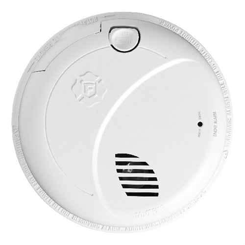 BRK Electronics First Alert SM100V-AC Interconnect Hardwire Photoelectric Smoke Alarm with Battery Backup & Voice Alert