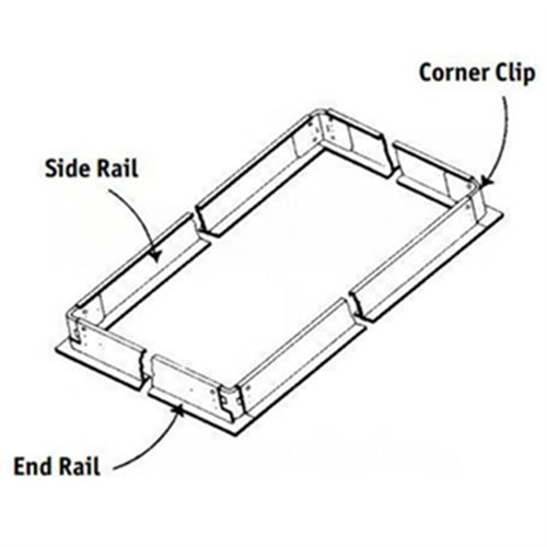 Columbia Lighting FK14 1' x 4' Flange Kit