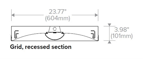 Columbia Lighting LCAT22-35MLG-EDU 30W 2'x2' LED Contemporary Architectural Troffer, 3500K, Medium Lumen, Grid Lay-in Ceiling, Static Air Function, 0-10V Dimming, 120-277V, with Dimming Bypass Module