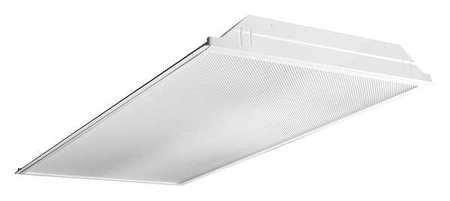 Columbia Lighting LJT24-40VLG-FSA12F-EU 68W 2'x4' LED Troffer with Advanced Solid State Technology, 4000K, Very High Lumen, Grid Ceiling, White Flush Steel Door, Pattern 12 Acrylic Lens Shielding, Fixed Output, 120-277V