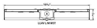 Columbia Lighting LLHV4-50M-WST-EDU-OS1360 144W 4' VersaBay High Bay LED, 5000K, Wide Distribution Reflector, Solid Top (No Uplight), 0-10V Dimming, 120-277V, Occupancy/Daylight Sensor