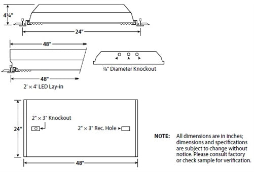 Columbia Lighting LLT24-40ML-G-FSA12F-EDU-ODFL 38W 2'x4' LED Lensed Troffer with Advanced Solid State Technology, 4000K, 4900 Lumens, Grid Ceiling, White Flush Steel Door, Pattern 12 Frosted Acrylic Lens Shielding, 0-10V Dimming Driver, 120-277V