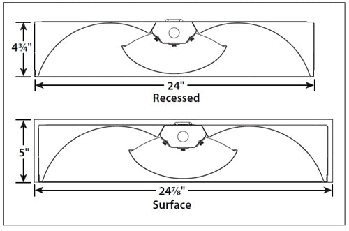 Columbia Lighting LSTE24-35MWG-MPO-EDU 37W 2'x4' Stratus LED Architectural Recessed Light, 3500K, 3625-3950 Lumens, Grid Lay-In Ceiling Type, Metal Perforated with Overlay Shielding, 0-10V Diming, 120-277V
