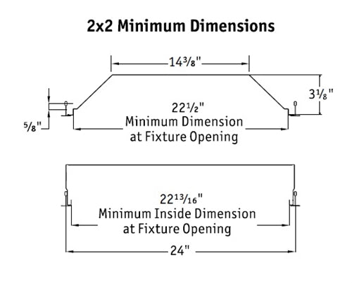 Columbia Lighting SLK22-35ML-EDU 29W 2'x2' LED Troffer Retrofit Kit, 3500K, Medium Lumen, 0-10V Diming, 120-277V