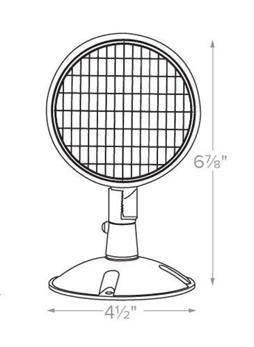 Dual-Lite CRHI 6V 5W LED Indoor Remote Lighting Head, Single Head, White Finish