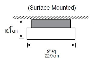 Dual-Lite ERS-2-2-V 30W Square Emergency Light, 2 Lamps, with Voltmeter
