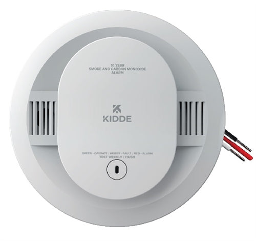 Firex CUAC10YFEX 10-Year Hardwired Combination Smoke and Carbon Monoxide Detector with Interconnected Alarm LED Lights