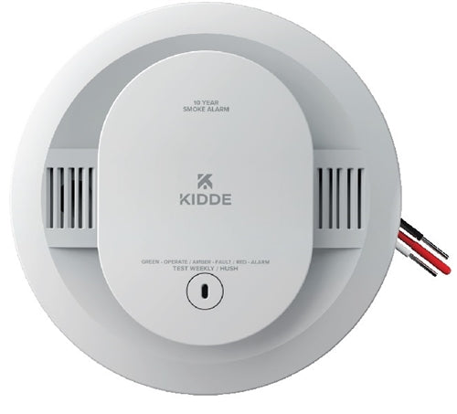 Firex SMAC10YFEX 10-Year Hardwired Smoke Detector with Interconnected Alarm and LED Warning Lights