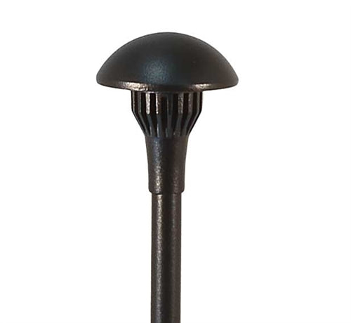 Focus Industries AL-06-SM-LEDP-WIR 12V 4W LED 300 lumens 3.75" Mushroom Hat Area Light, Weathered Iron Finish