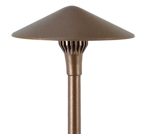 Focus Industries AL-17-LEDP-HTX 12V 4W LED 300 lumens 8" China Hat Area Light, Hunter Texture Finish