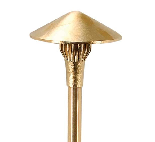 Focus Industries AL-17-SMLEDP-BRS 12V 4W LED 300 lumens 5.5" China Hat Area Light, Unfinished Brass