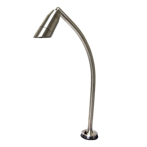 Focus Industries BQ15CD08SS 12V 7W MR16 LED Super Saver Stainless Steel BBQ Flex Light with Rigid Stainless Steel Arm and Commercial Deck Mount