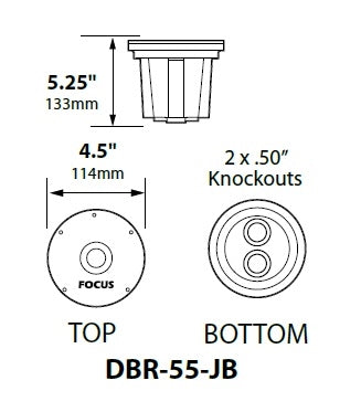 Focus Industries DBR-55-JB Direct Burial Junction Boxes