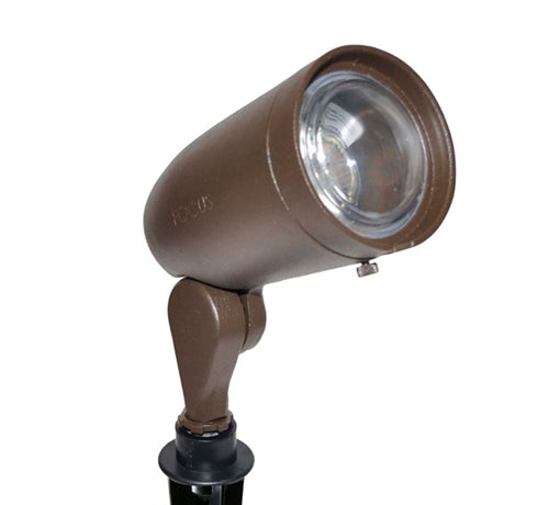 Focus Industries DL-20-MR16-BAV 12V 75W MR16 Halogen Bullet Directional Light, Brass Acid Verde Finish