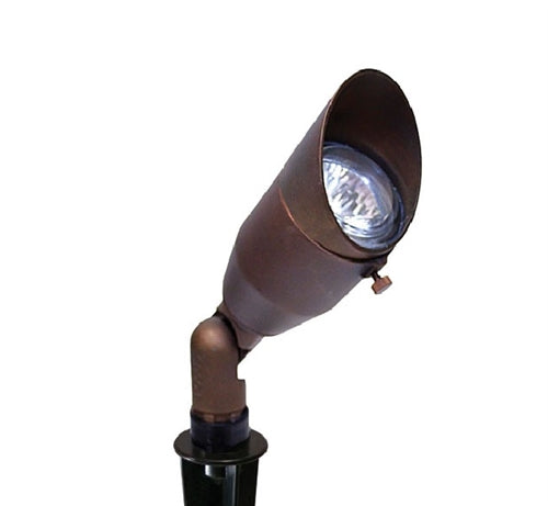 Focus Industries DL22L108DBZ GU10 LED MR16 Cast Brass Bullet Directional Light, 36 Degrees Flood, Convex Glass, Dark Bronze Finish
