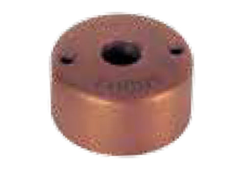 Focus Industries FA-24-MDCST-BAR Brass, single ingle 1/2" NPS threaded round mini canopy, Acid Rust Finish