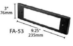 Focus Industries FA-53-HTX Stamped Aluminum Face Plate for SL-04-AL with White Acrylic Lens, Hunter Texture Finish