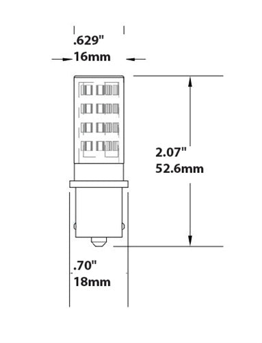 Focus Industries FLLEDOMNI3SS 3W Omni Super Saver LED, SC Base, 50,000 Hours, Dimmable, 3000K Warm White, 300 Lumens