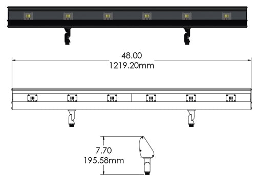 Focus Industries LFL014LEDM1041MVBLT LED Floodlight, Black Finish
