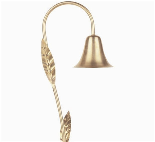 Focus Industries PL-02-LVS-CAR 12V 18W S8 Incandescent 4.5" Bell Path Light with Leaves, Copper Acid Rust Finish