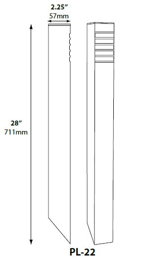 Focus Industries PL22L12RBV 12V 3W Omni LED Square Aluminum 180 Degree Bollard Path Light, Rubbed Verde Finish