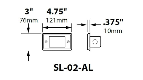 Focus Industries SL-02-AL-L12-HTX 3W Omni Super Saver LED Acrylic Lensed Step Light, Stamped Aluminum, , Hunter Texture Finish
