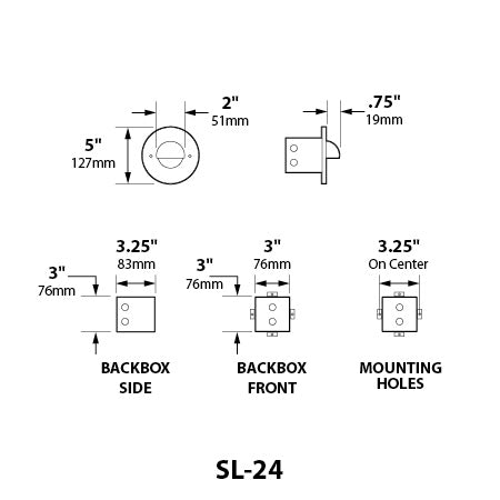 Focus Industries SL-24-LED3STU 3W OMNI LED Round Step Light, Cast Aluminum, Stucco Finish