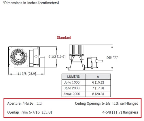 Gotham ICO4 50/45 90CRI 50D 120 GZ1 Incito 4" Round Downlight, 5000K, 4500 Lumens, 90 CRI, 50 Degrees Beam Angle, 120V, 0-10V Driver Dims to 1%