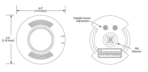 Greengate OAC-P-0500-MV Ceiling Sensor 500 Sq Ft Room Size