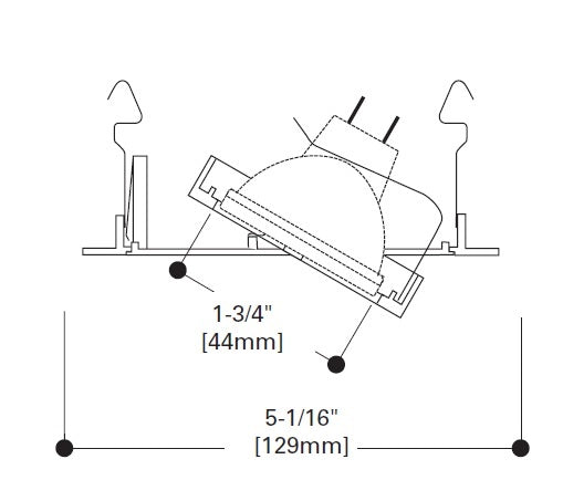 Halo Recessed 1495P 4" Low Voltage Adjustable Gimbal Trim, White Gimbal with White Trim