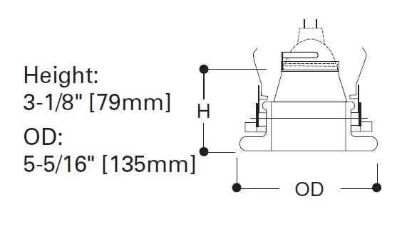 Halo Recessed 1945 4" Metropolitan Ice Lite, Clear Frosted Glass Trim