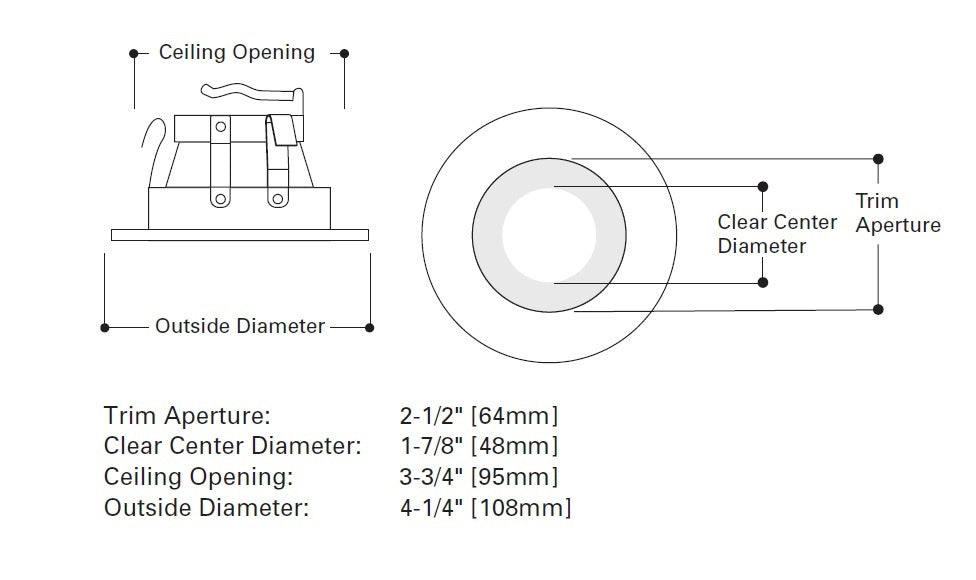 Halo Recessed 3008FG 3" Shower Trim, White with Frosted Glass
