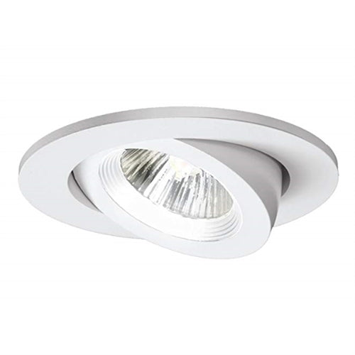 Halo Recessed 3009WHWB 3" Flush Gimbal Trim Ring Trim, White Trim