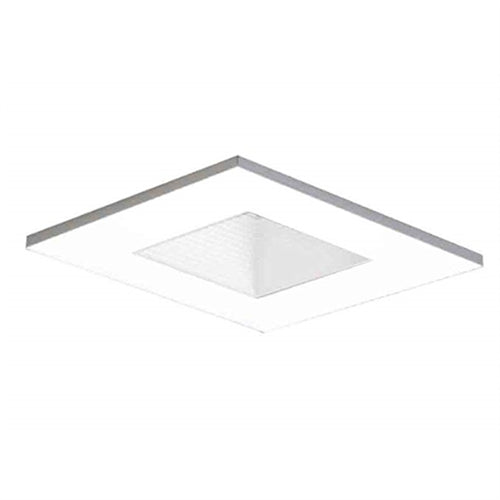Halo Recessed 3011WHWB 3" Square Baffle Downlight Trim, White Baffle, White Trim