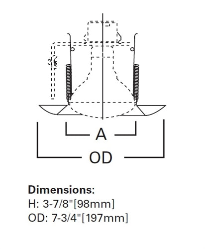 Halo Recessed 328P 6" Trim Splay White Splay Trim