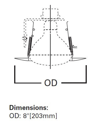 Halo Recessed 401AL 6" Open Trim for BR40 and R40 Lamps, Satin Aluminum Open Trim