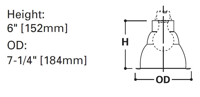 Halo Recessed 4051P 6" Self-Flanged White Reflector, White Trim