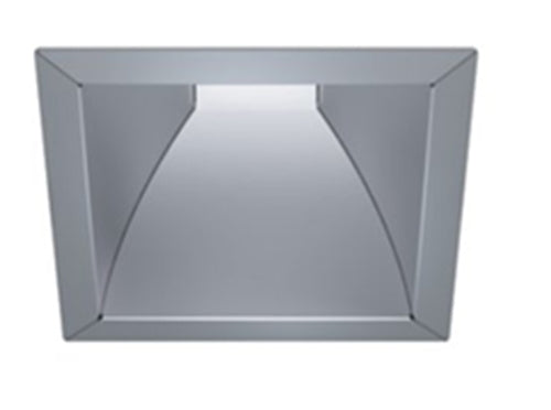 Halo Recessed Commercial 41SQHIEM 4" Square Medium Distribution Trim Reflector, Semi-Specular Clear Finish, Internal Emergency Reflector