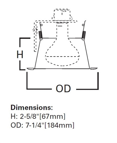 Halo Recessed 426RG 6" Trim Reflector Cone White Trim with Residential Gold Reflector Cone