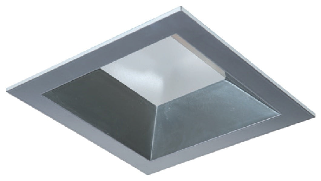 Halo Recessed 44SMDC 4" Square Shallow Reflector, Non-Conductive Polymer, Use with SM4 Modules Only, Medium Distribution, Specular Clear