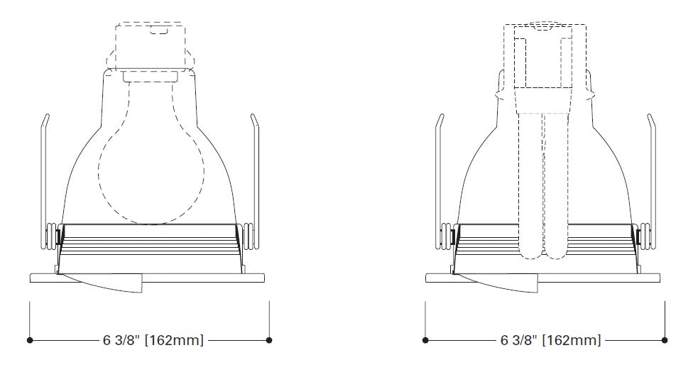 Halo Recessed 5030W 5" Wall Wash with Baffle Trim, White with White Baffle