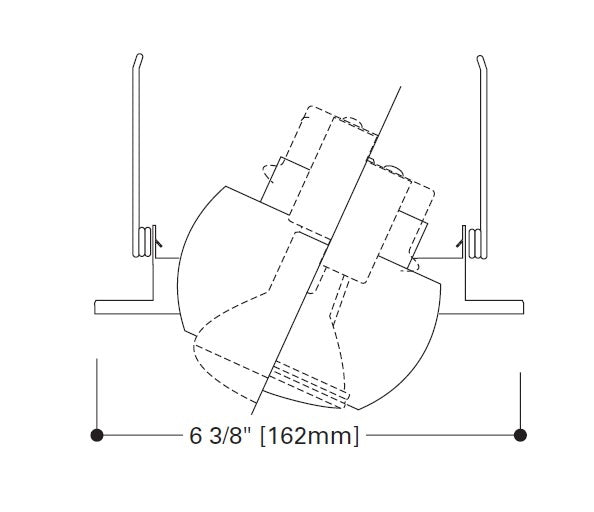 Halo Recessed 5071P 5" Line Voltage Adjustable Eyeball for R20 and PAR20 Lamps in H5 Housings, 30 Degree Adjustable, White