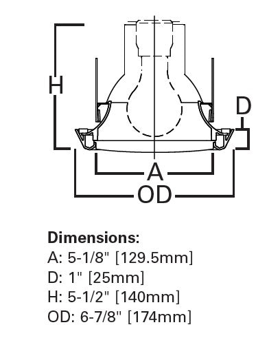 Halo Recessed 5255WH 5" Soft Square Frost Glass Lens, Self-Flange Trim, White Plastic Trim, Frost Glass Lens with Reflector