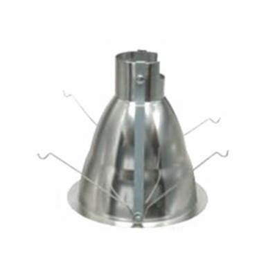 Halo Recessed Commercial 61WWW 6" LED Self-Flanged Wall Wash Reflector, White with White Flange