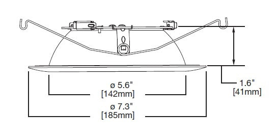 Halo Recessed 692H 6" LED Reflector Trim, Haze (Semi-Specular), White Flange