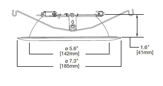 Halo Recessed 693TBZB 6" LED Micro-Step Baffle, Tuscan Bronze Baffle, Tuscan Bronze Flange