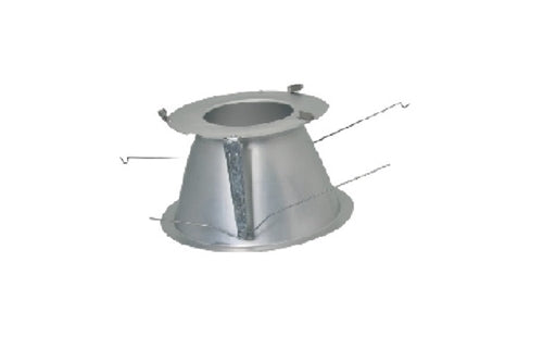 Halo Recessed 81WDW 8" Conical Reflector, Wide Distribution, White Finish, White Flange