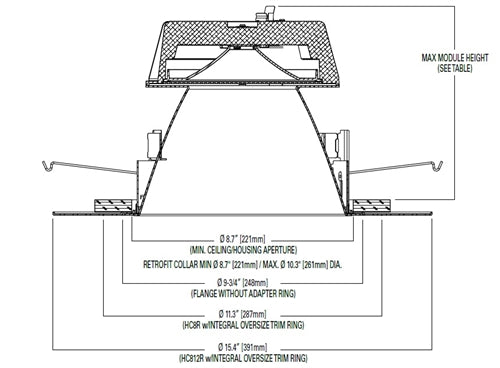 Halo Recessed 81WDW 8" Conical Reflector, Wide Distribution, White Finish, White Flange