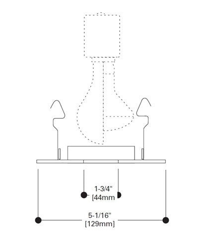 Halo Recessed 990P 4" Pinhole Trim, White