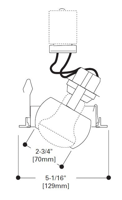 Halo Recessed 998SN 4" Line Voltage Adjustable Eyeball Trim for H99 Housings, 30 Degree Tilt, Satin Nickel Trim with Satin Nickel Eyeball